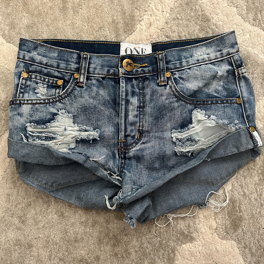 One Teaspoon Jean Shorts